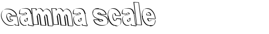Gamma Scale - Download Thousands of Free Fonts at FontZone.net