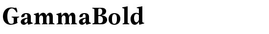 GammaBold - Download Thousands of Free Fonts at FontZone.net
