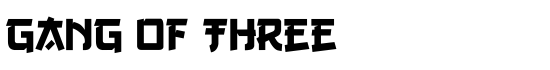 Gang of Three - Download Thousands of Free Fonts at FontZone.net