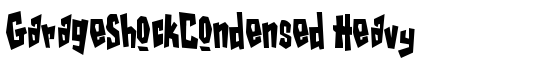 GarageShockCondensed Heavy - Download Thousands of Free Fonts at FontZone.net