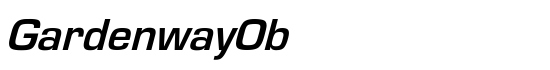 GardenwayObl-Bold - Download Thousands of Free Fonts at FontZone.net