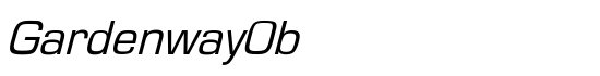 GardenwayObl-Normal - Download Thousands of Free Fonts at FontZone.net