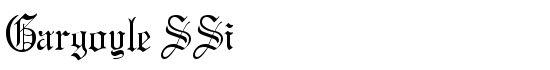 Gargoyle SSi - Download Thousands of Free Fonts at FontZone.net