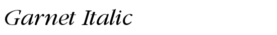 Garnet Italic - Download Thousands of Free Fonts at FontZone.net