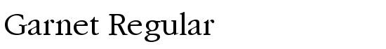 Garnet Regular - Download Thousands of Free Fonts at FontZone.net