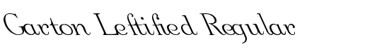 Garton Leftified Regular - Download Thousands of Free Fonts at FontZone.net