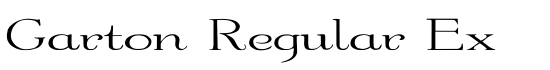 Garton Regular Ex - Download Thousands of Free Fonts at FontZone.net