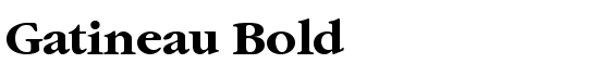 Gatineau Bold - Download Thousands of Free Fonts at FontZone.net