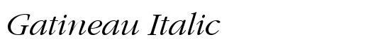 Gatineau Italic - Download Thousands of Free Fonts at FontZone.net