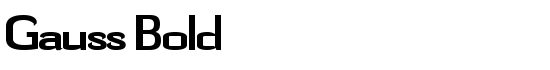 Gauss Bold - Download Thousands of Free Fonts at FontZone.net