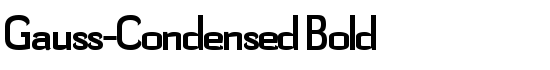 Gauss-Condensed Bold - Download Thousands of Free Fonts at FontZone.net