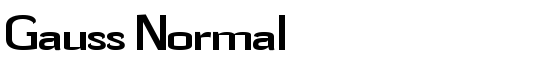 Gauss Normal - Download Thousands of Free Fonts at FontZone.net