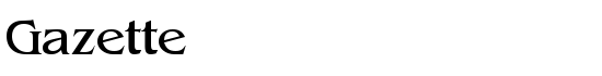 Gazette - Download Thousands of Free Fonts at FontZone.net