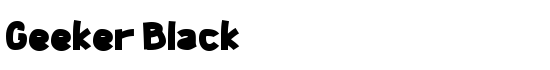 Geeker Black - Download Thousands of Free Fonts at FontZone.net