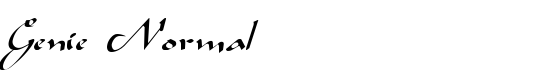 Genie Normal - Download Thousands of Free Fonts at FontZone.net