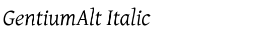 GentiumAlt Italic - Download Thousands of Free Fonts at FontZone.net
