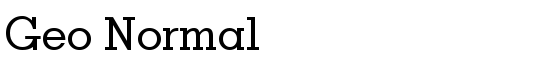 Geo Normal - Download Thousands of Free Fonts at FontZone.net