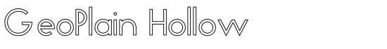 GeoPlain Hollow - Download Thousands of Free Fonts at FontZone.net