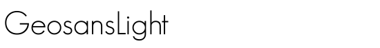 GeosansLight - Download Thousands of Free Fonts at FontZone.net