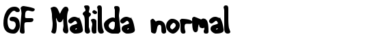 GF Matilda normal - Download Thousands of Free Fonts at FontZone.net