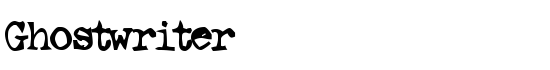 Ghostwriter - Download Thousands of Free Fonts at FontZone.net