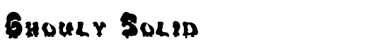Ghouly Solid - Download Thousands of Free Fonts at FontZone.net
