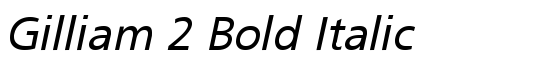 Gilliam 2 Bold Italic - Download Thousands of Free Fonts at FontZone.net