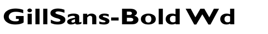 GillSans-Bold Wd - Download Thousands of Free Fonts at FontZone.net
