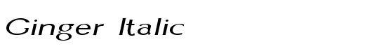 Ginger Italic - Download Thousands of Free Fonts at FontZone.net