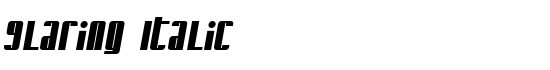 Glaring Italic - Download Thousands of Free Fonts at FontZone.net