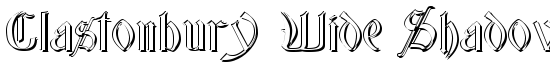 Glastonbury Wide Shadow - Download Thousands of Free Fonts at FontZone.net