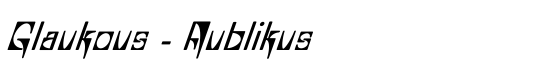 Glaukous - Aublikus - Download Thousands of Free Fonts at FontZone.net