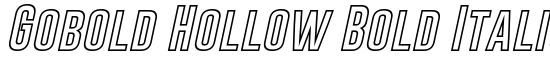 Gobold Hollow Bold Italic - Download Thousands of Free Fonts at FontZone.net