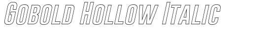 Gobold Hollow Italic - Download Thousands of Free Fonts at FontZone.net