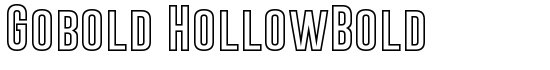 Gobold HollowBold - Download Thousands of Free Fonts at FontZone.net