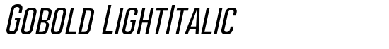 Gobold LightItalic - Download Thousands of Free Fonts at FontZone.net