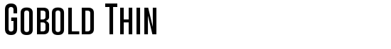 Gobold Thin - Download Thousands of Free Fonts at FontZone.net