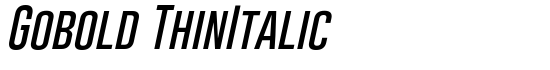 Gobold ThinItalic - Download Thousands of Free Fonts at FontZone.net