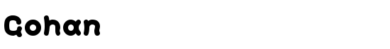 Gohan - Download Thousands of Free Fonts at FontZone.net
