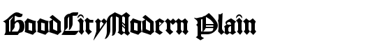 GoodCityModern Plain - Download Thousands of Free Fonts at FontZone.net