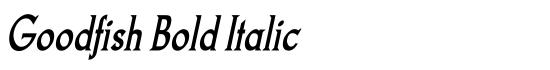Goodfish Bold Italic - Download Thousands of Free Fonts at FontZone.net