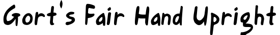 Gort's Fair Hand Upright - Download Thousands of Free Fonts at FontZone.net