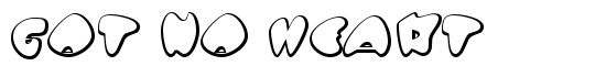 Got No Heart - Download Thousands of Free Fonts at FontZone.net