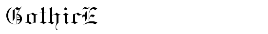 GothicE - Download Thousands of Free Fonts at FontZone.net