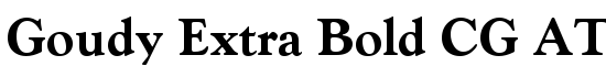 Goudy Extra Bold CG ATT - Download Thousands of Free Fonts at FontZone.net