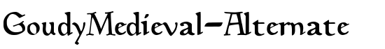 GoudyMedieval-Alternate - Download Thousands of Free Fonts at FontZone.net
