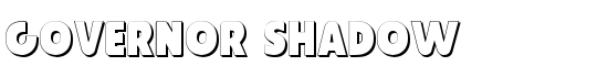 Governor Shadow - Download Thousands of Free Fonts at FontZone.net
