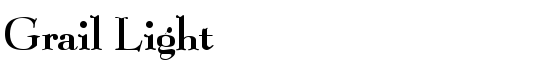 Grail Light - Download Thousands of Free Fonts at FontZone.net