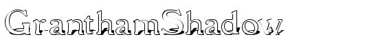 GranthamShadow - Download Thousands of Free Fonts at FontZone.net