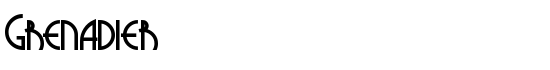 Grenadier - Download Thousands of Free Fonts at FontZone.net